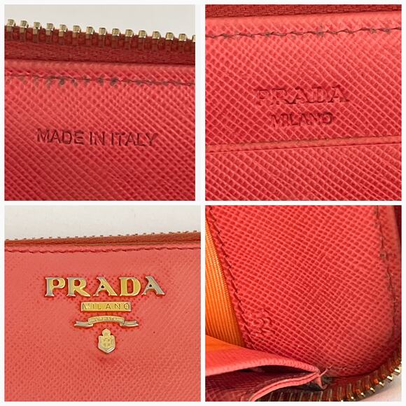 PRADA Saffiano Metal Leather Continental Wallet - Picture 5 of 9